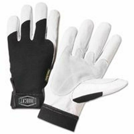 WEST CHESTER PROTECTIVE GEAR Ironcat Heavy Duty Goatskin Gloves- Medium- White 813-86552/M